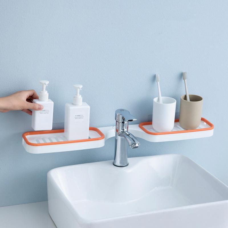 Corner shelf without drilling for the bathroom | Bowlift