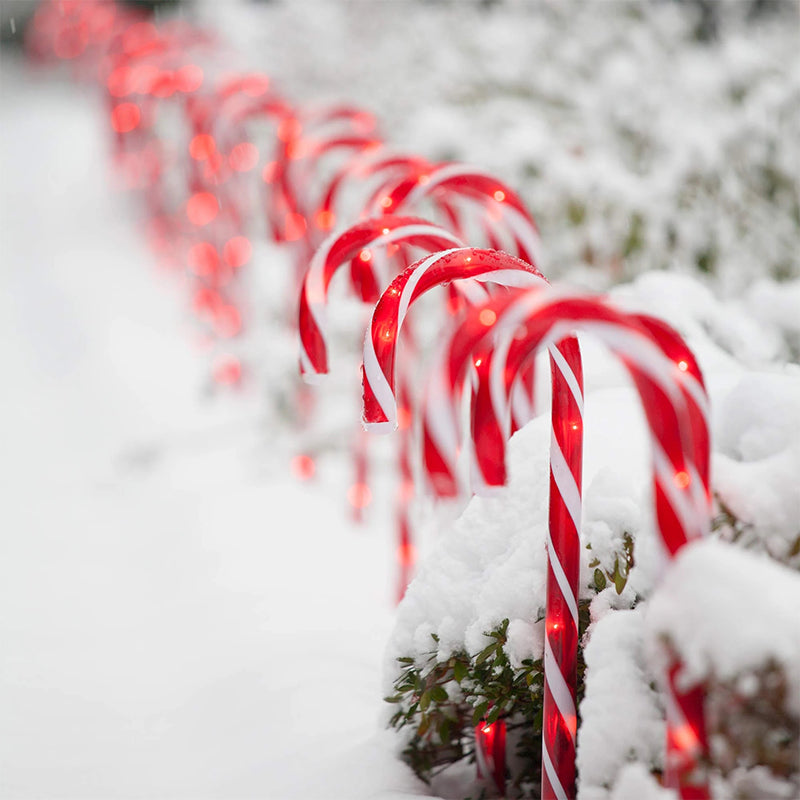BowLift | Solar Candy Cane Christmas Decorations
