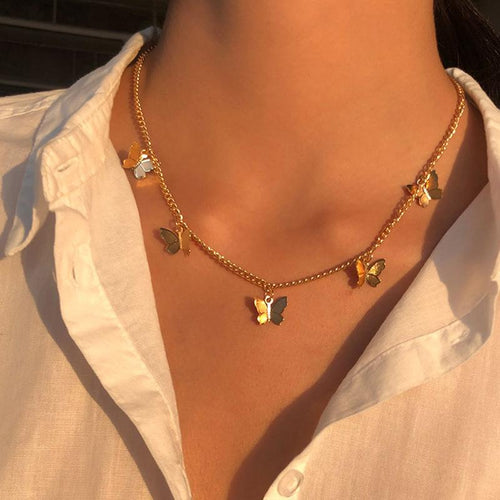 BowLift | Butterfly and Star Pendant Necklace
