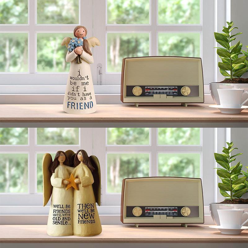 Celebrating Friendship Gifts Statue - Hand-Painted Sculptures Ornament | Bowlift