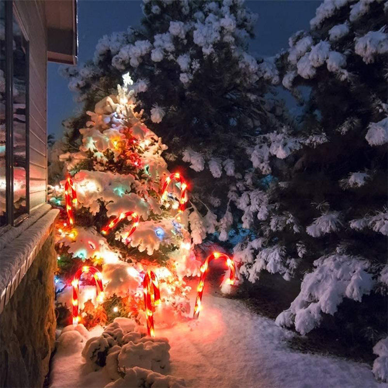 BowLift | Solar Candy Cane Christmas Decorations