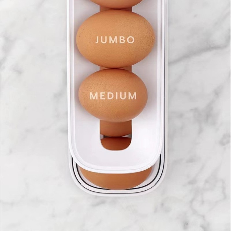 BowLift | Automatic Scrolling Egg Rack Holder Storage Box