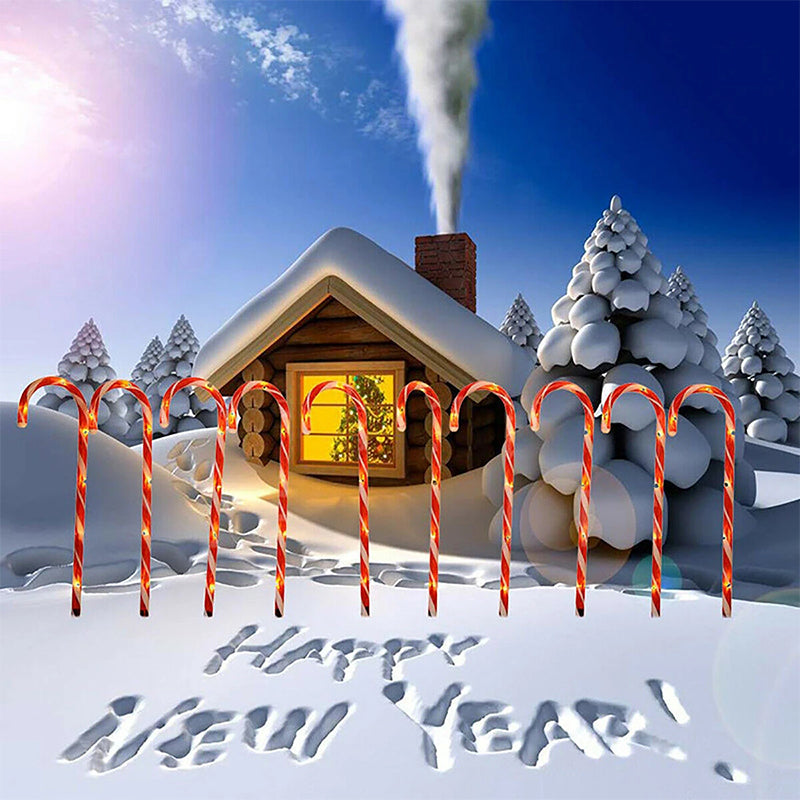 BowLift | Solar Candy Cane Christmas Decorations