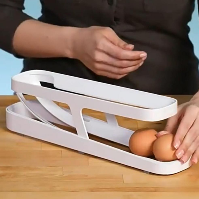 BowLift | Automatic Scroll Egg Holder Storage Box