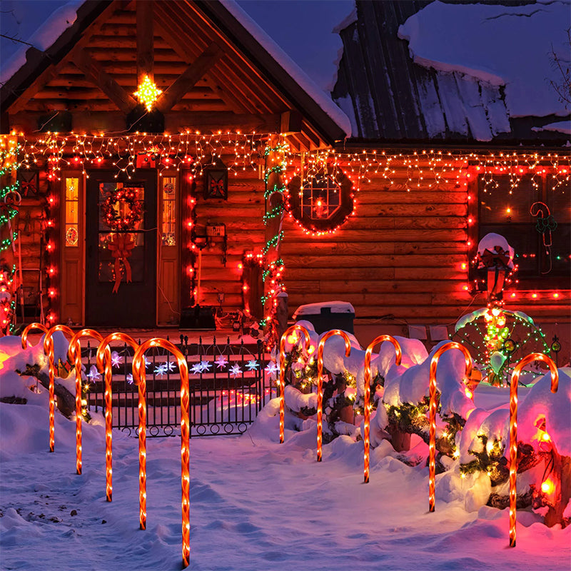BowLift | Solar Candy Cane Christmas Decorations