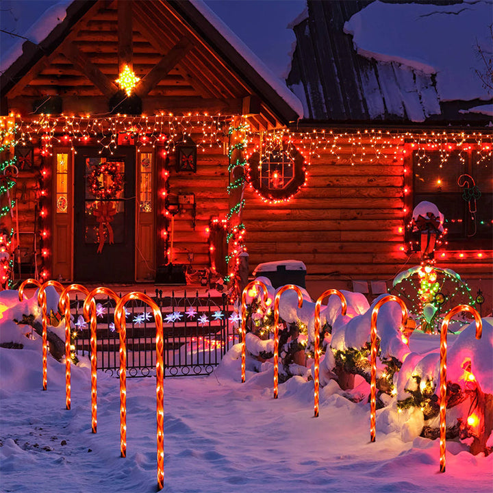 BowLift | Solar Candy Cane Christmas Decorations