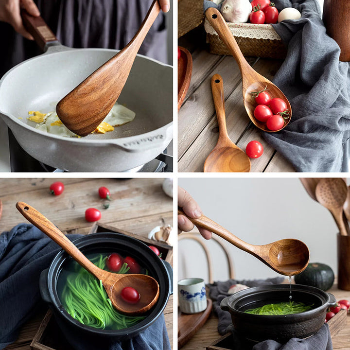 BowLift | Teak Wood Cutlery Set