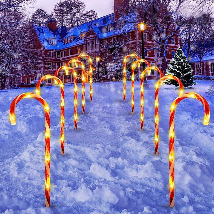 BowLift | Solar Candy Cane Christmas Decorations