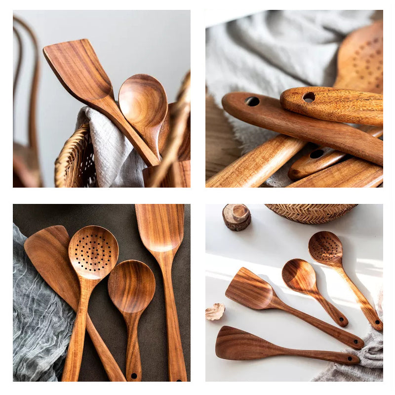 BowLift | Teak Wood Cutlery Set