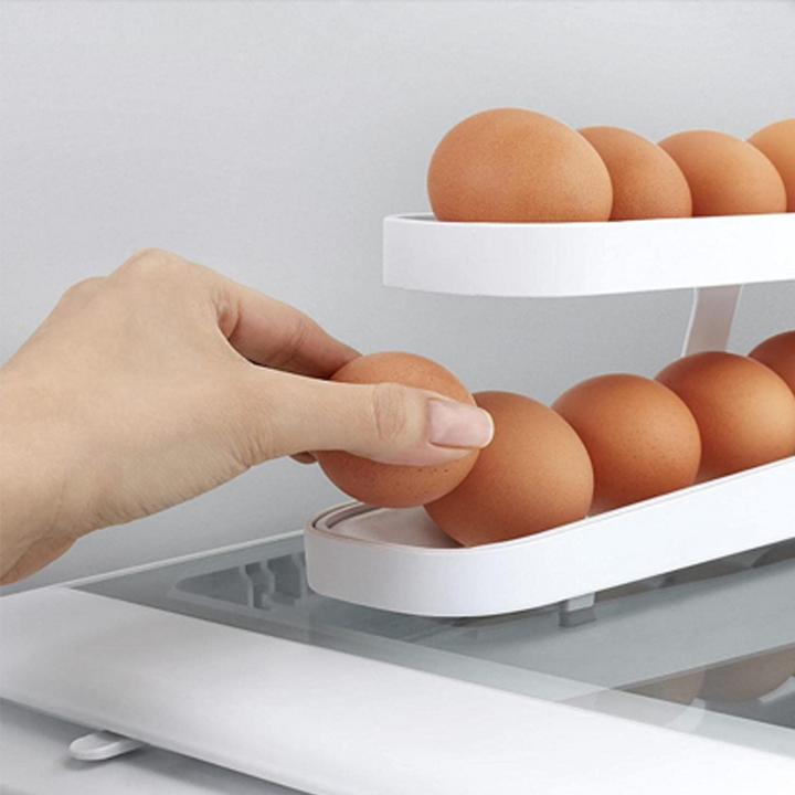 BowLift | Automatic Scroll Egg Holder Storage Box