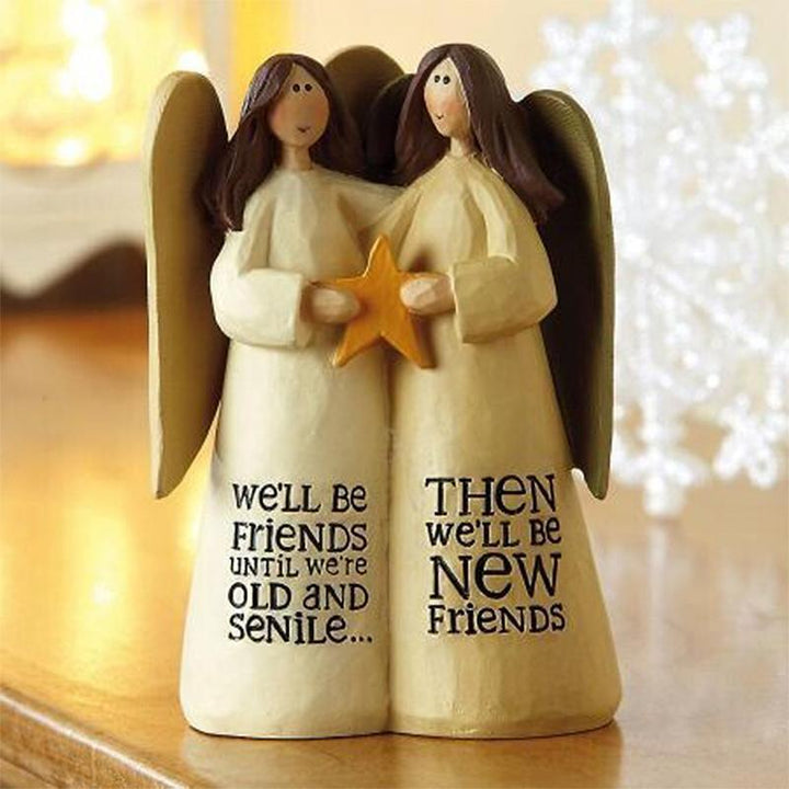 Celebrating Friendship Gifts Statue - Hand-Painted Sculptures Ornament | Bowlift