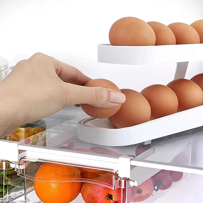 BowLift | Automatic Scrolling Egg Rack Holder Storage Box