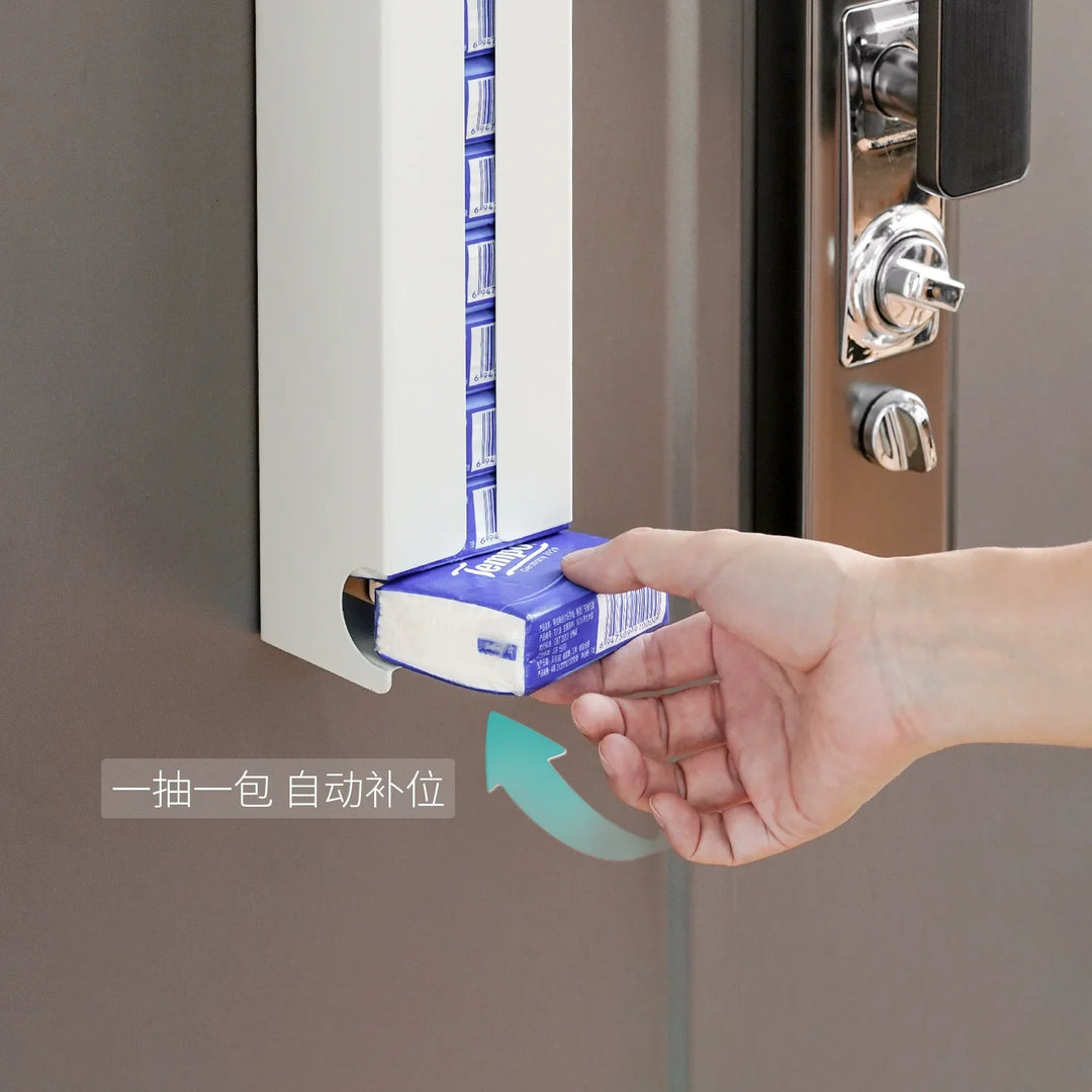 BowLift | Magnetic Wall-Mount Tissue Box - Auto-Refill Napkin Holder