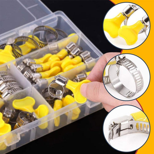 BowLift | Stainless Steel Hose Clamp Set (20 pieces)