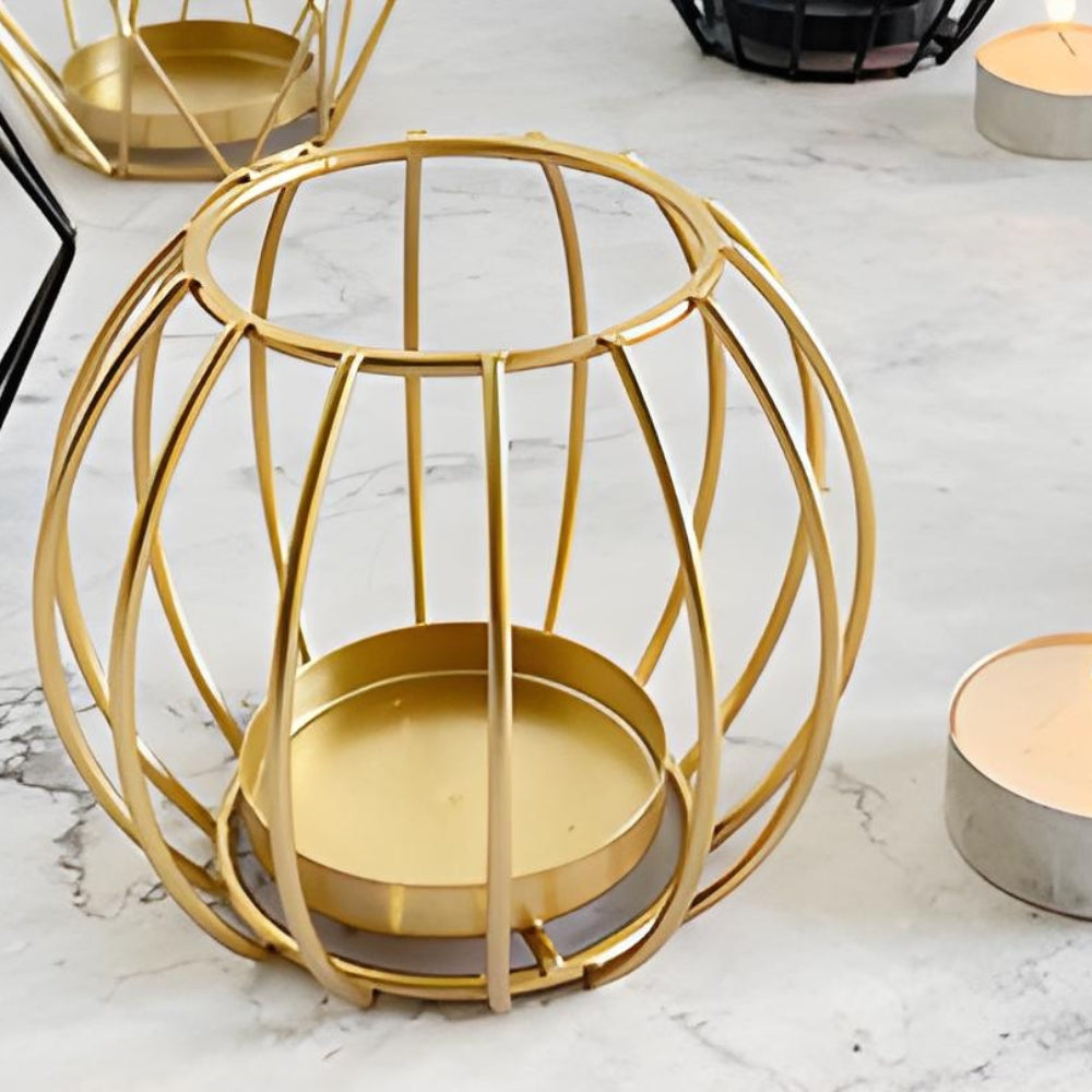 BowLift | Wireframe Sleek Iron Candle Holder