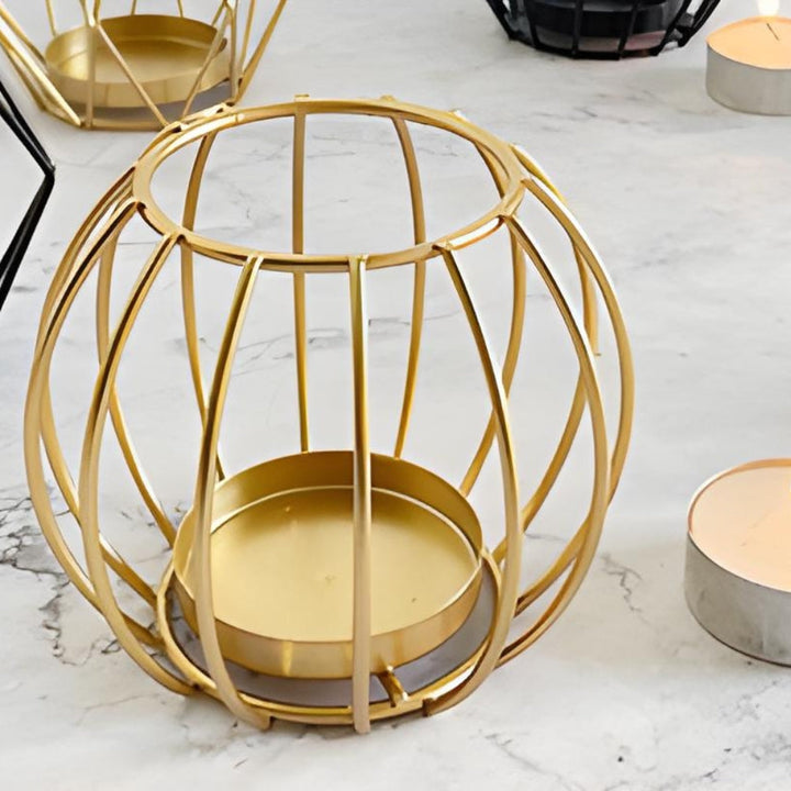 BowLift | Wireframe Sleek Iron Candle Holder