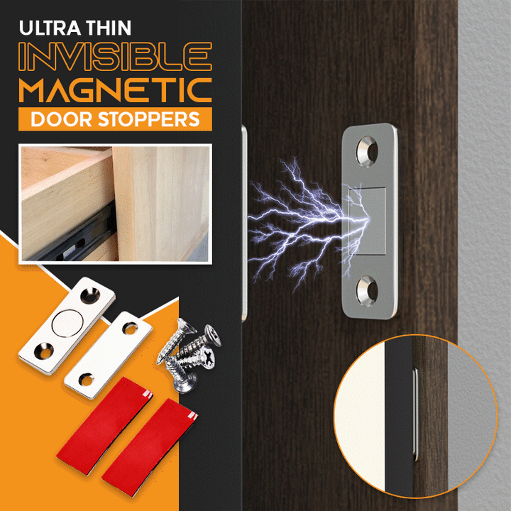2pcs Hidden Door Closer Magnetic Bowlift