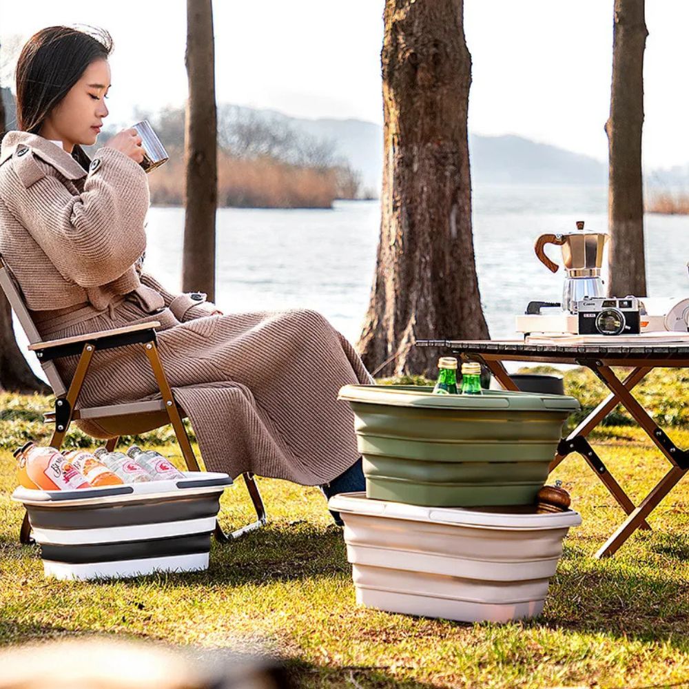 Foldable Ultra Flex Multi-Use Basket – For Camping, BBQ and Household Use | Bowlift