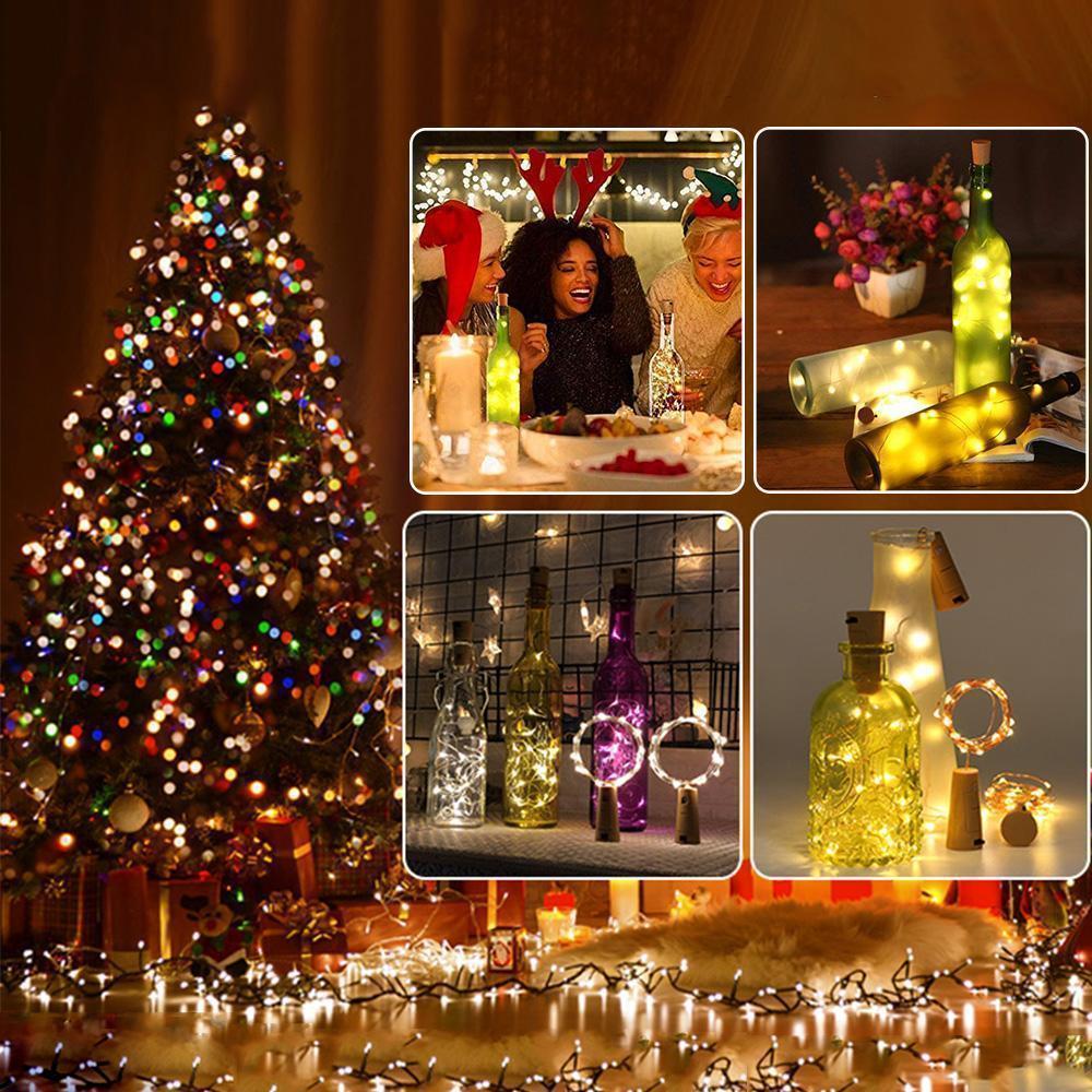 BowLift | LED Wine Bottle Lights Cork Night Light DIY Decor Lift - 5/10PCS