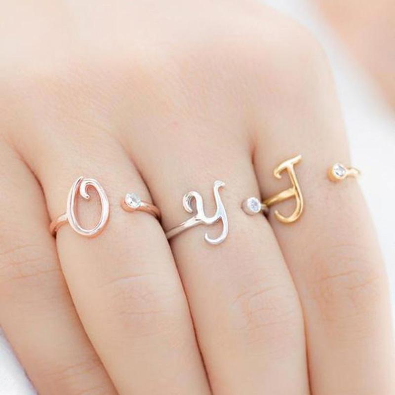 BowLift | Stainless Steel A-Z 26 Letters Rings
