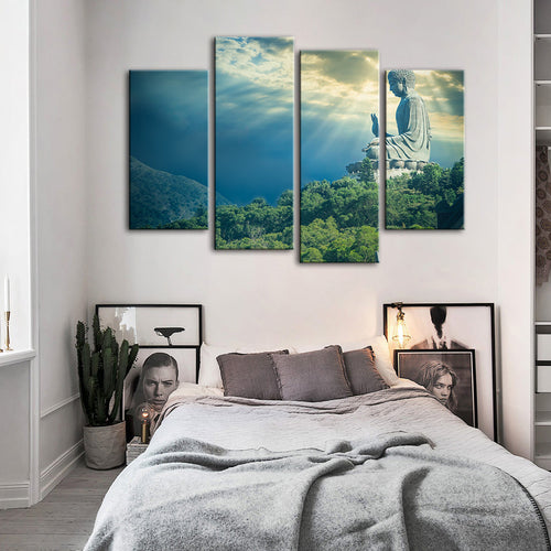 Secret Sky 4 Piece - Canvas Wall Art Painting | Bowlift