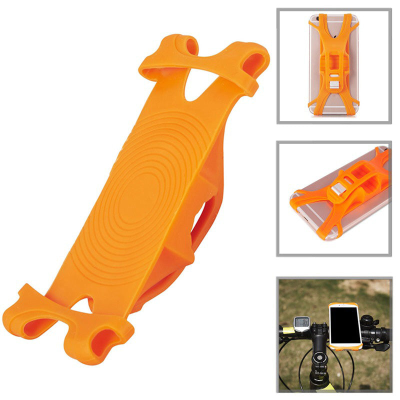 Universal silicone phone holder for the bicycle, non-slip, adjustable | Bowlift