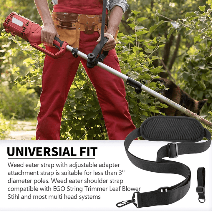 BowLift | Ergonomic Weed Killer Handle Extension Brush Cutter Trimmer Handle