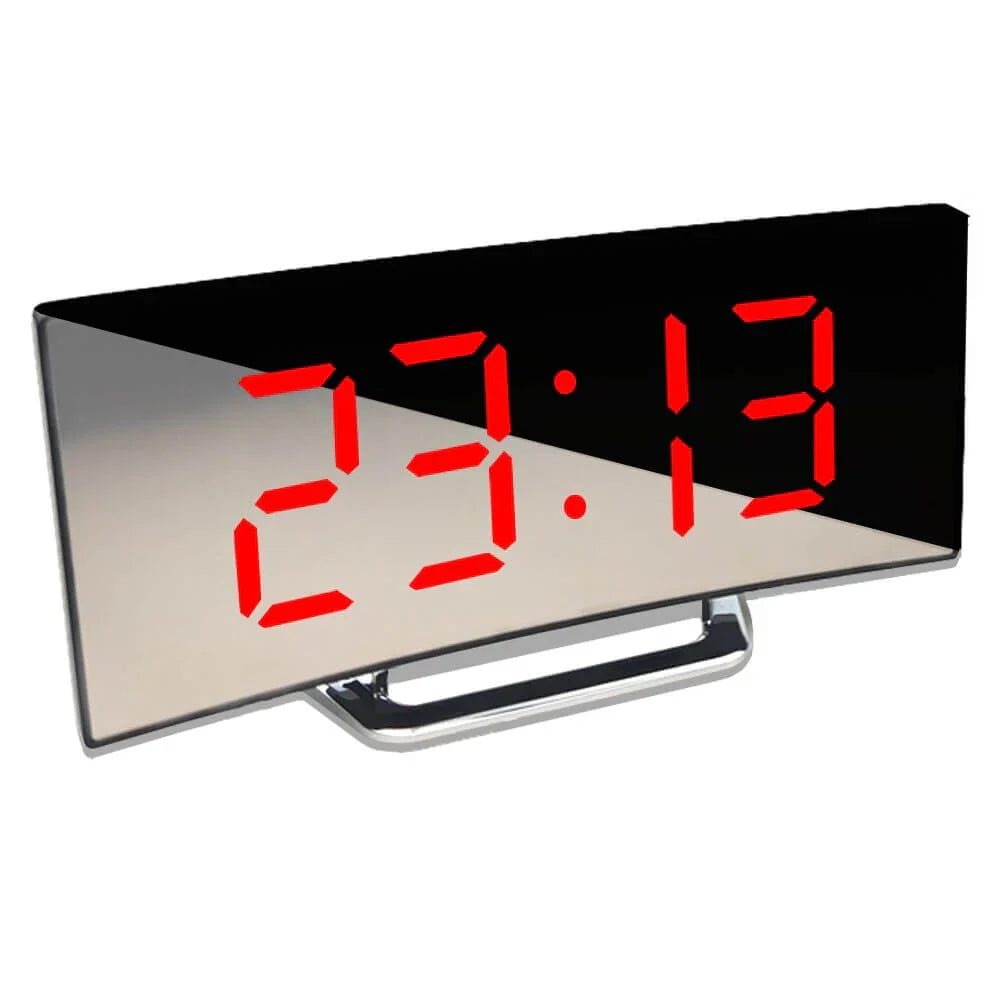 BowLift | Curved LED Digital Alarm Clock in Modern Style