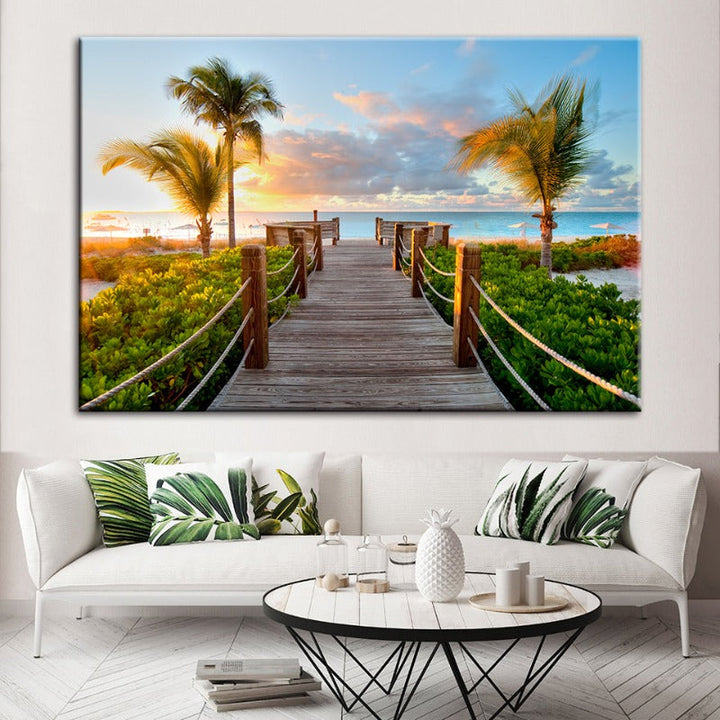 Beach Vacation - Canvas Wall Art Painting | Bowlift