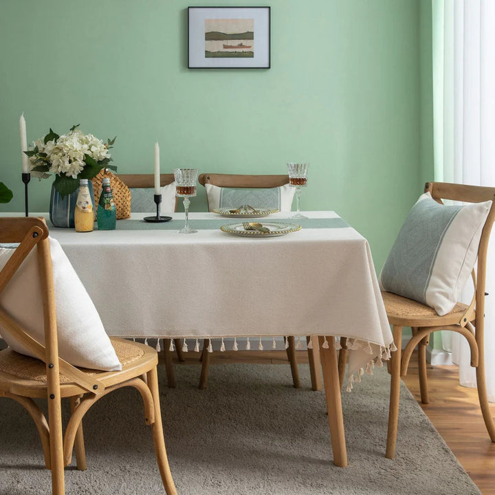 BowLift | Glisstra Geometric Tassel Tablecloth