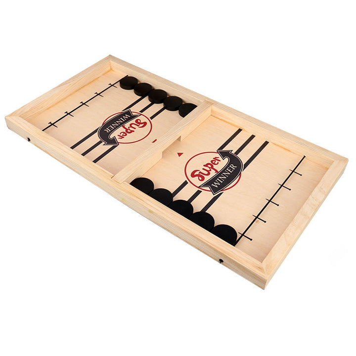 BowLift | – Reversible Sling Puck Board Game Double-Sided for Family
