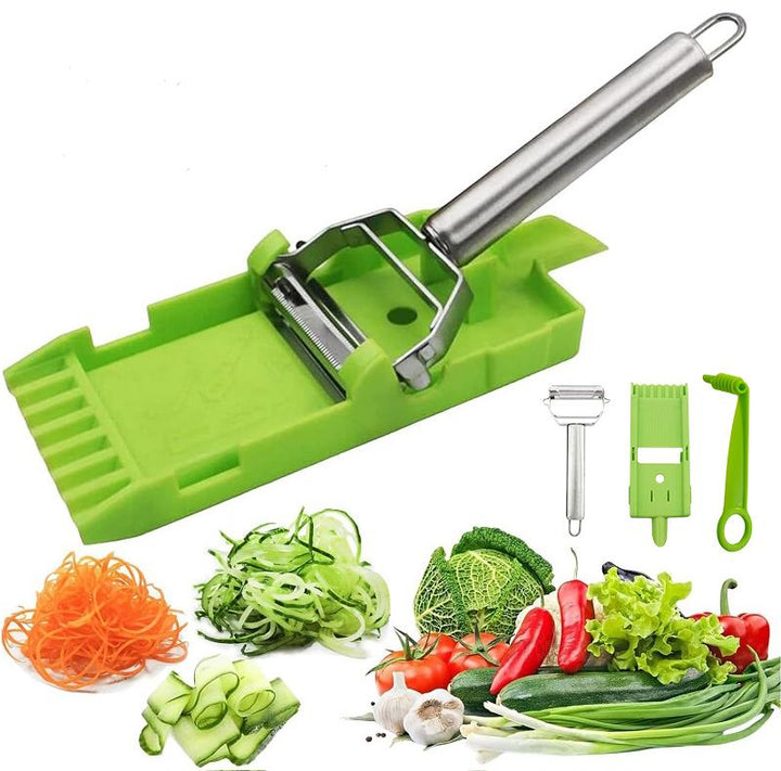 2-in-1 Vegetable Shredder & Slicer, Multi Double Knife Peeler | Bowlift