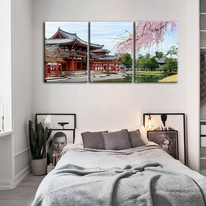 Temple Park 3 Piece - Canvas Wall Art Painting | Bowlift