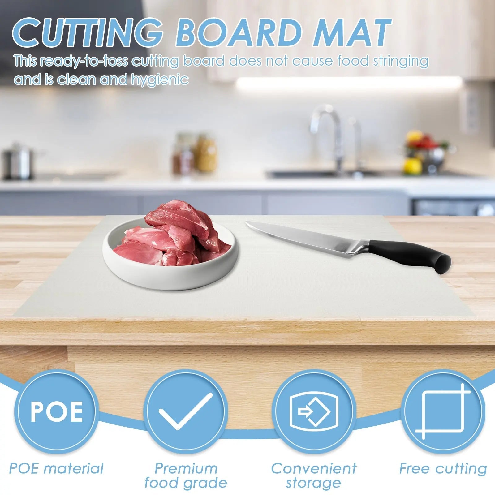 BowLift | Disposable Cutting Mat – Effortless & Hygienic Food Preparation Anywhere