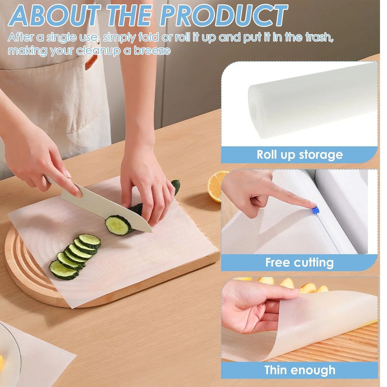 BowLift | Disposable Cutting Mat – Effortless & Hygienic Food Preparation Anywhere
