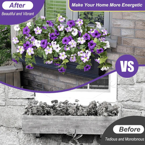 BowLift | Artificial Spring Petunias made of Silk – Perfect for Calm Home Accents