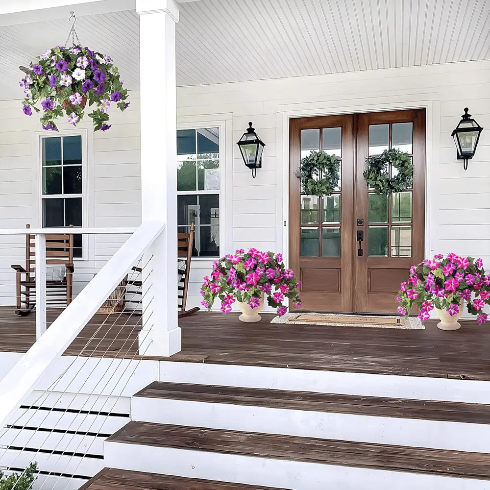 BowLift | Artificial Spring Petunias made of Silk – Perfect for Calm Home Accents