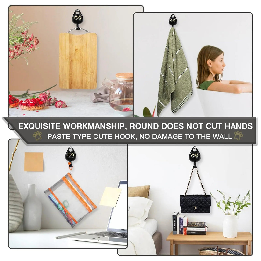 BowLift | Self-adhesive Cat Hooks – Cute, Sturdy & No Drilling