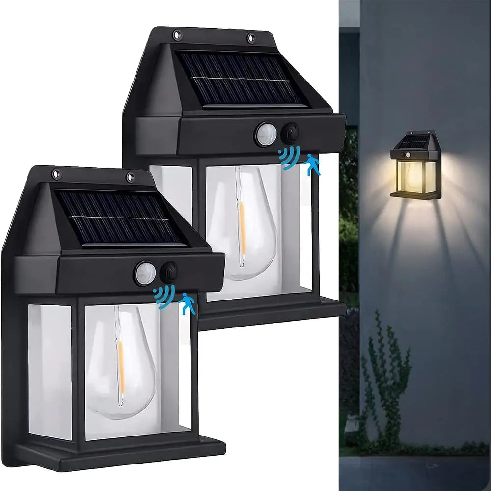 BowLift | Solar wall light for outdoor use – With motion sensor & twilight automation