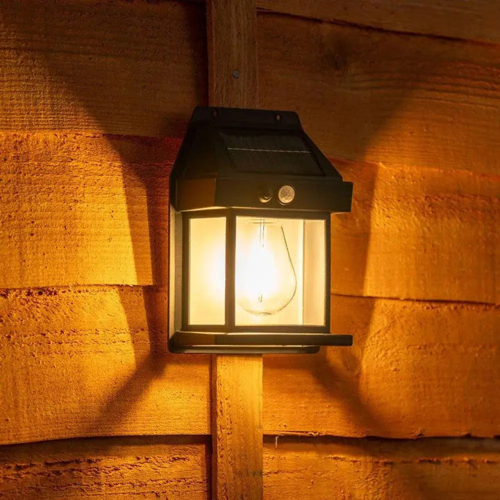 BowLift | Solar-powered LED outdoor wall light – Perfect for gardens, patios, garages, and entrances