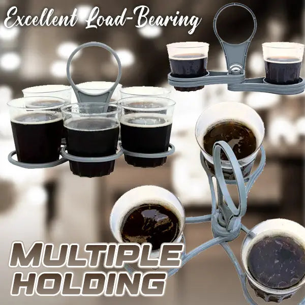 BowLift | Portable Foldable Drink Holder for up to 6 Drinks