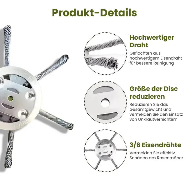 BowLift | Durable steel grass cutting head for precise cutting