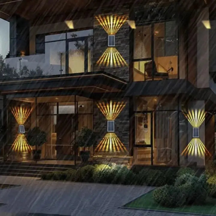 BowLift | Modern Solar LED Wall Light - Waterproof & Automatic