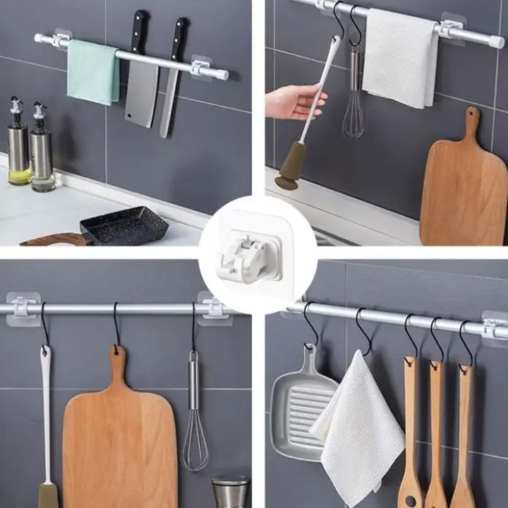 BowLift | Nail-free, adjustable curtain rod hooks