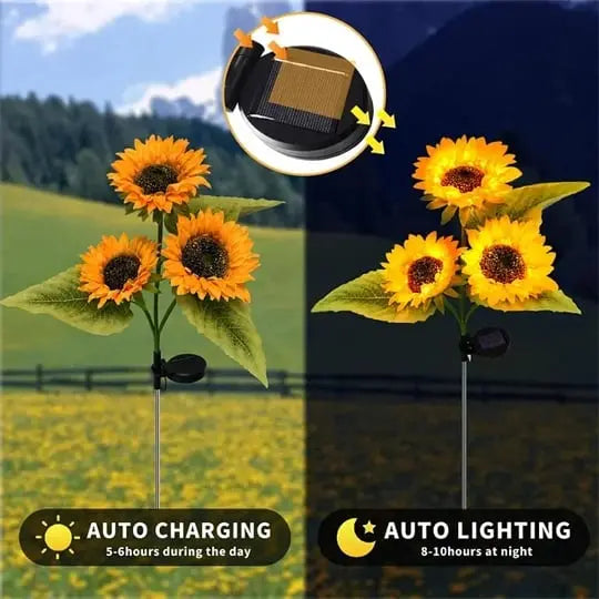 BowLift | Solar-powered sunflower light for the garden