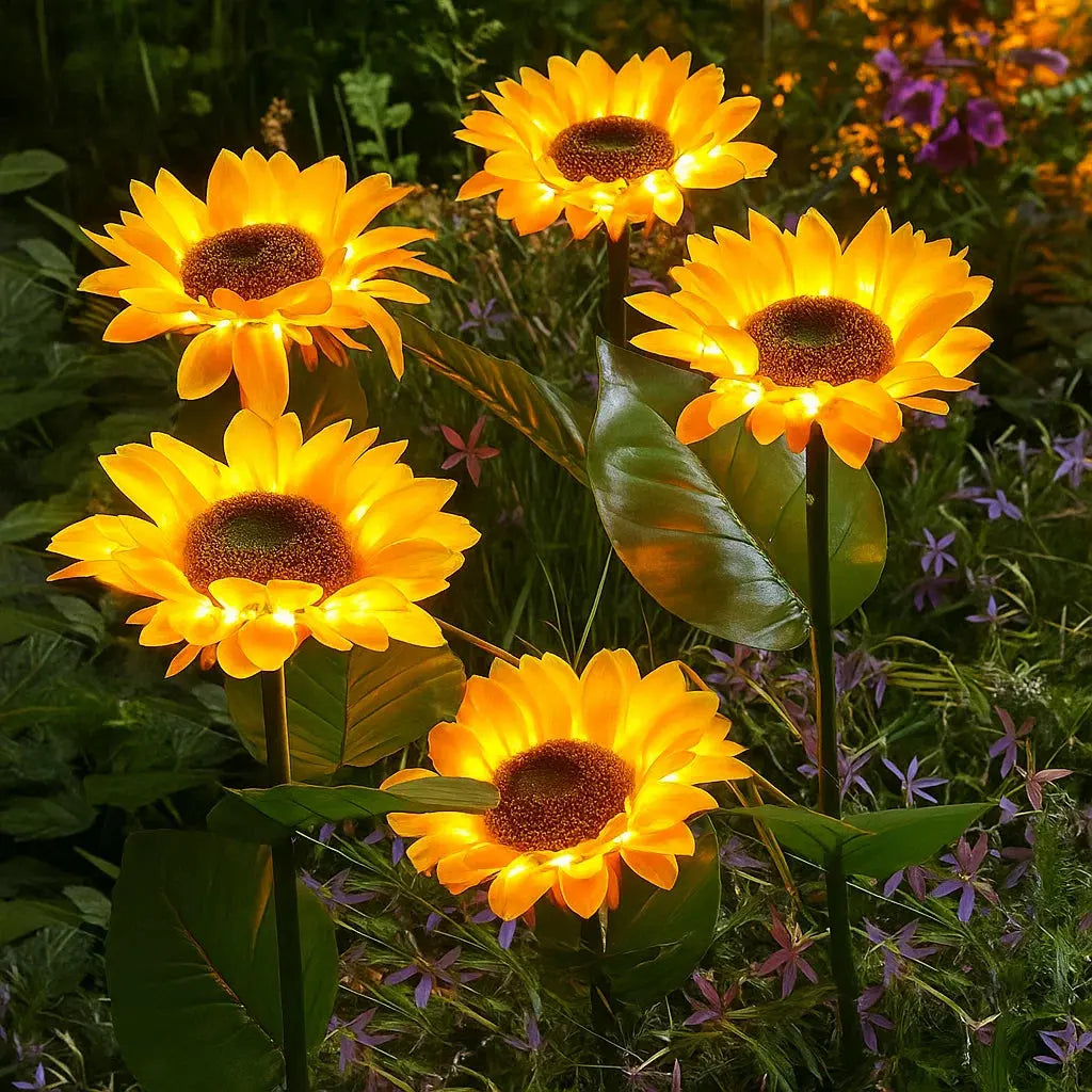 BowLift | Solar-powered sunflower light for the garden