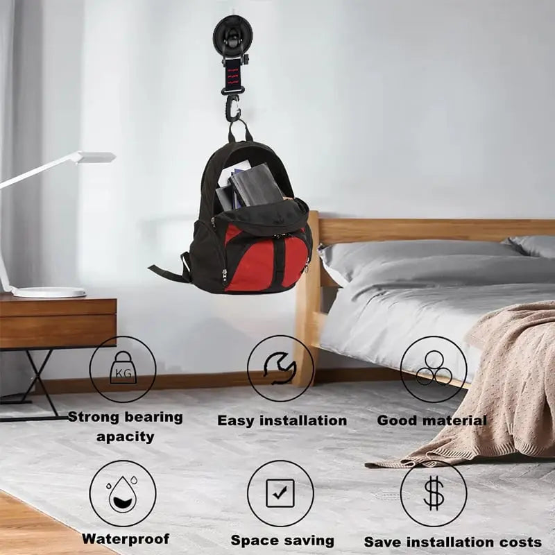 BowLift | Strong suction cup hook for smooth surfaces