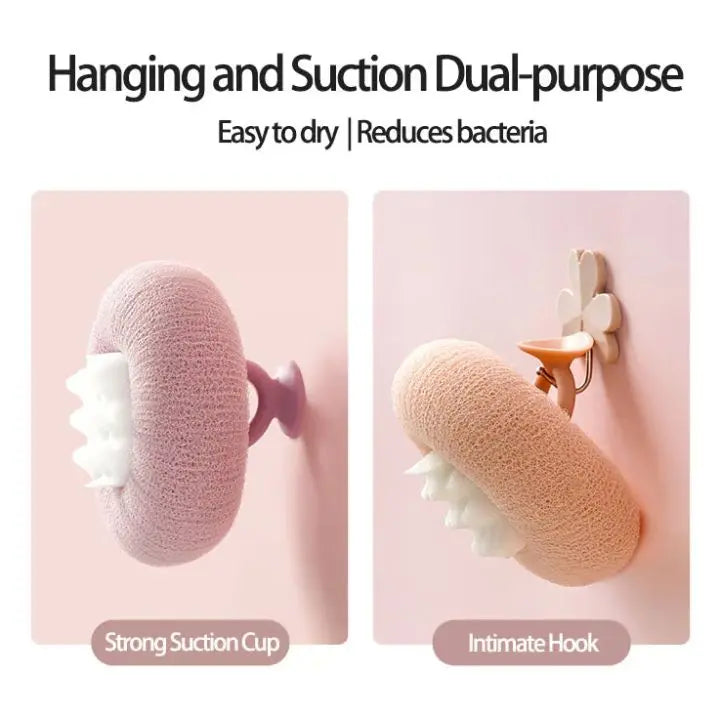 BowLift | Super Soft Shower Sponge with Suction Cup