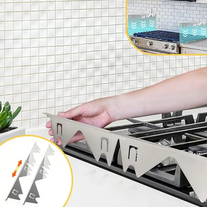 BowLift | Telescopic cover strips made of stainless steel for stove gaps