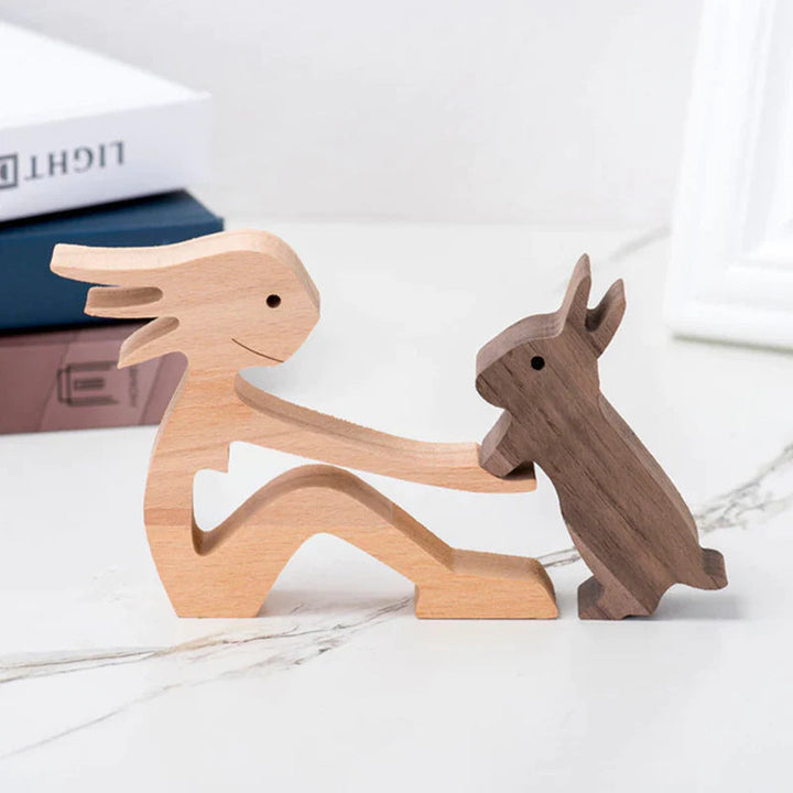 BowLift | Hand-engraved Wooden Animal Figures – Eco-friendly Home Decor and Unique Gift for Animal Lovers